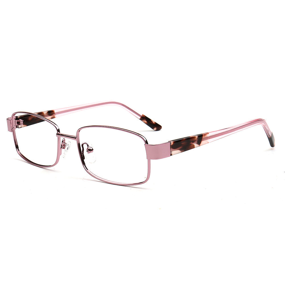 Lily | Classic Women Metal Glasses Frames |  Retro Rectangle Female Tortoiseshell Spectacles