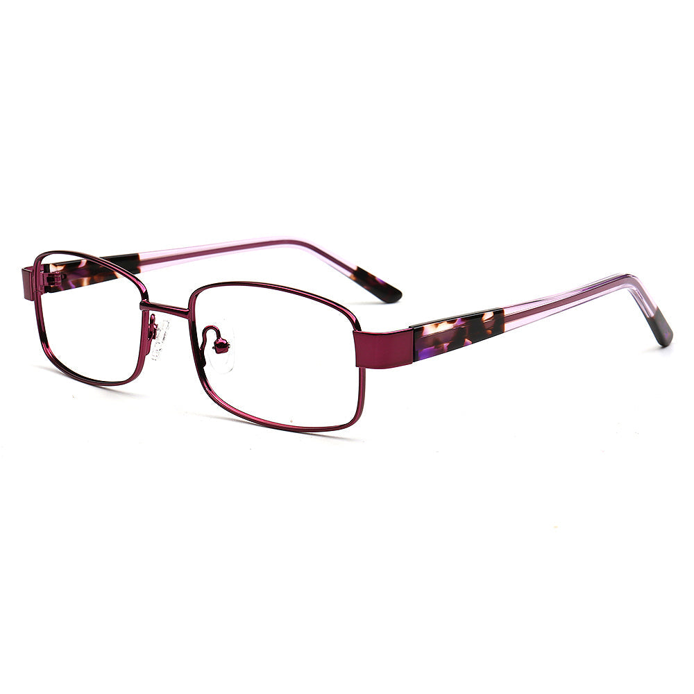 Lily | Classic Women Metal Glasses Frames |  Retro Rectangle Female Tortoiseshell Spectacles