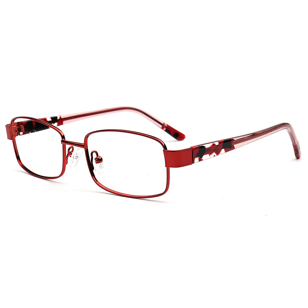 Lily | Classic Women Metal Glasses Frames |  Retro Rectangle Female Tortoiseshell Spectacles