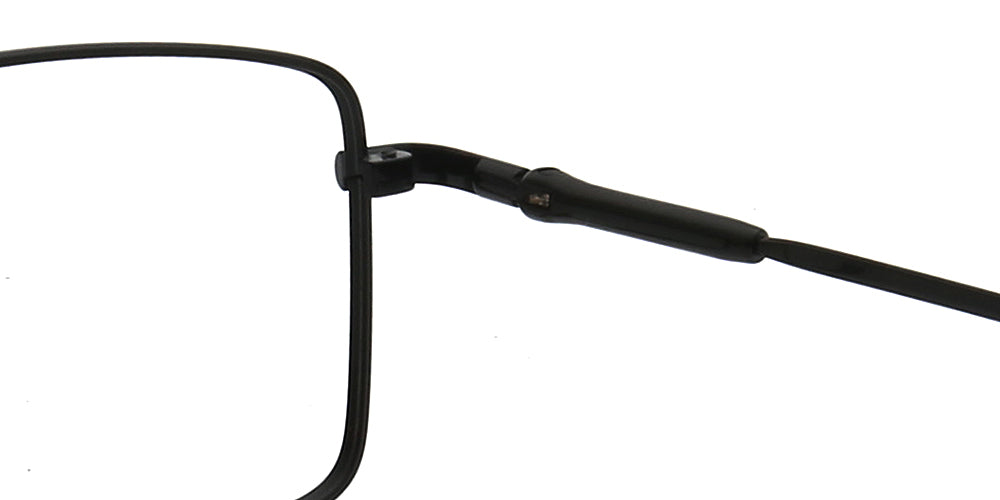 Lucas | Mens Square Flexible Memory Metal Eyeglasses | Rectangular Business Glasses Frames for Men