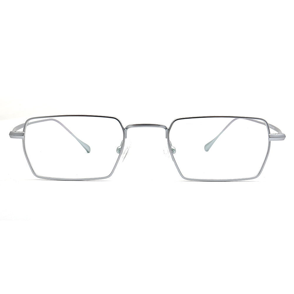 Henry | Mens Business Metal Glasses Frames | Classic Rectangle Eyewear Gold Spectacles