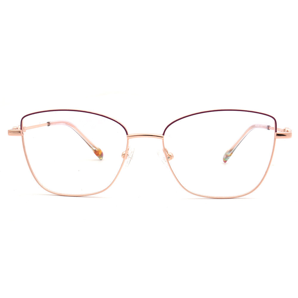 Nova | Womens Flexible Memory Metal Eyeglasses | Classic Cat Eye Glasses Frames Bendable Eyewear