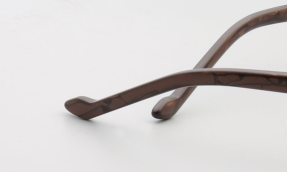 Cyrus | Rimless Tortoise Shell Glasses w/ Square Frame | Rectangular Modern Business Eyewear