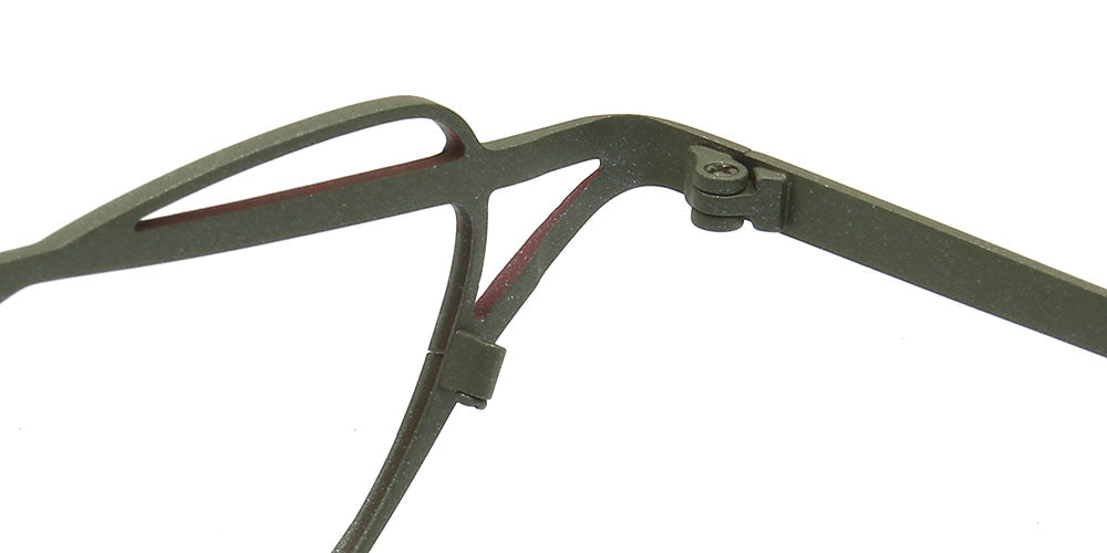 Cora | Titanium Cat Eye Glasses Frames For Women | Funky Geometric Eyewear Chic Spectacles