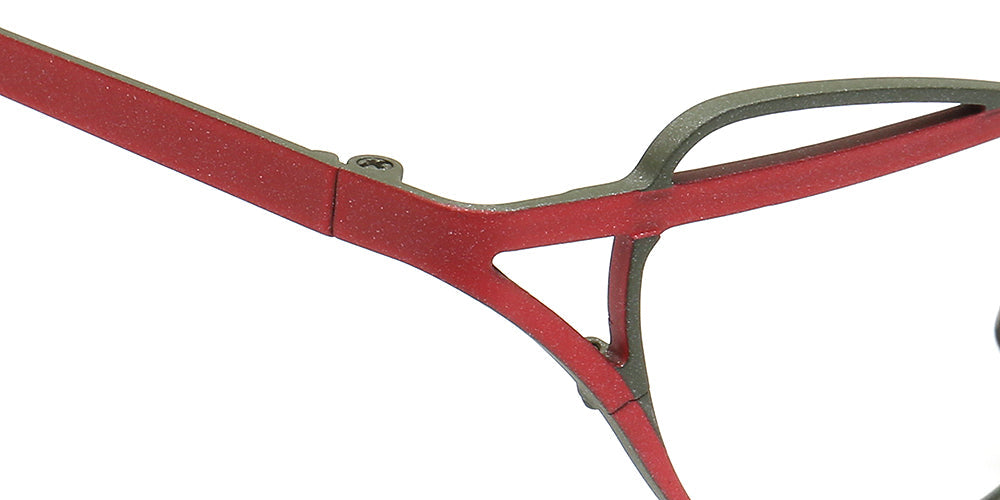 Cora | Titanium Cat Eye Glasses Frames For Women | Funky Geometric Eyewear Chic Spectacles