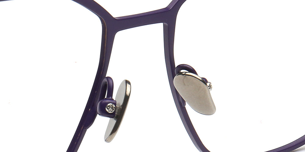 Zoey | Modern Titanium Cat Eye Glasses Frames For Women | Two Toned Female Oversize Eyewear