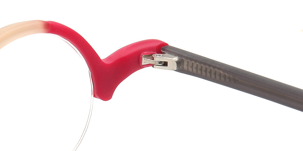 Beck | Vintage Mens Round Eyeglass Frames | Nerd Womens Eyewear Half Rim Retro Spectalces