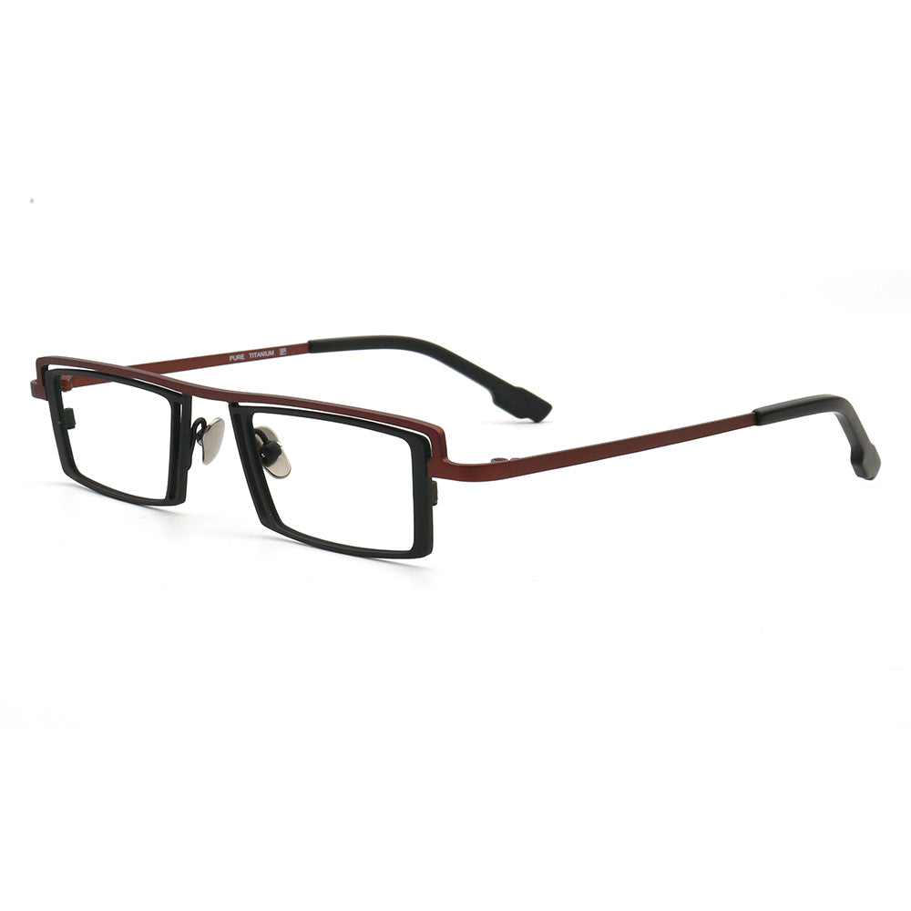 Levi | Rectangular Full Rim Eyeglasses For Men | Modern Business Glasses Frames