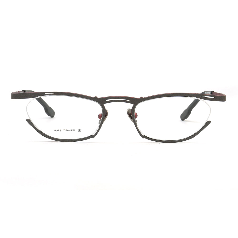 Bernadette | Semi Rimless Cat Eye Glasses For Women | Lightweight Pure Titanium Frames