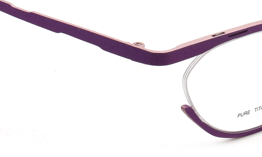 Bernadette | Semi Rimless Cat Eye Glasses For Women | Lightweight Pure Titanium Frames