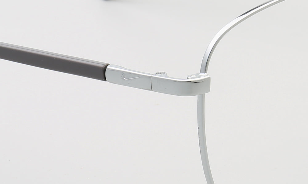 Travis | 80s Mens Double Bridge Metal Square Eyeglass Frames