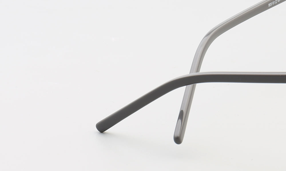 Travis | 80s Mens Double Bridge Metal Square Eyeglass Frames