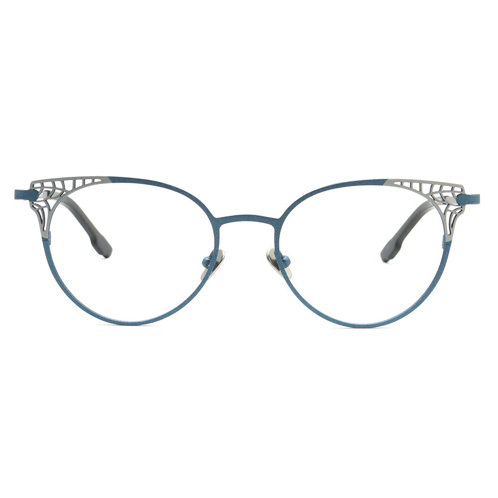 Helena | Stylish Titanium Cat Eye Glasses For Women | Modern Multicolored Eyewear Frames