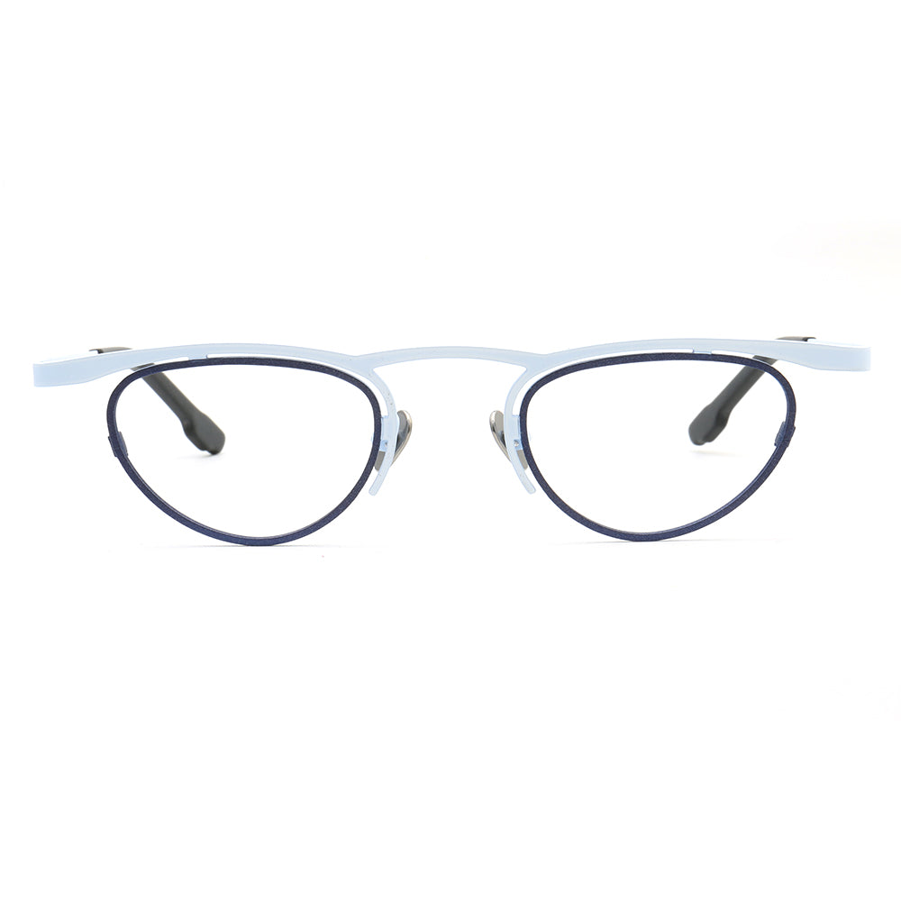Bloom | Funky Unique Titanium Eyeglasses For Women | Glasses Frames w/ Multicolor Geometric Design
