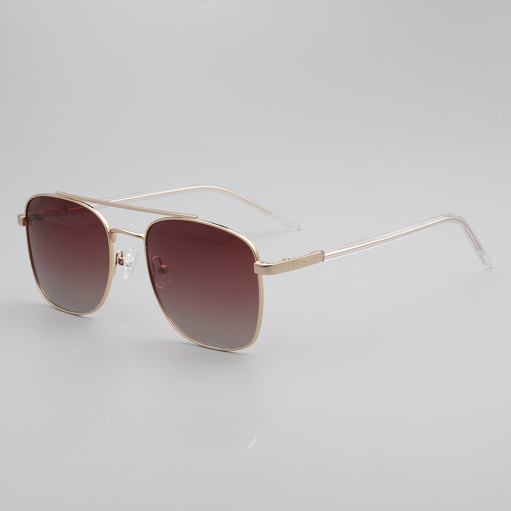 Winston | Full Rim Polarized Sunglasses For Men & Women | 80s Style Square Metal Frame