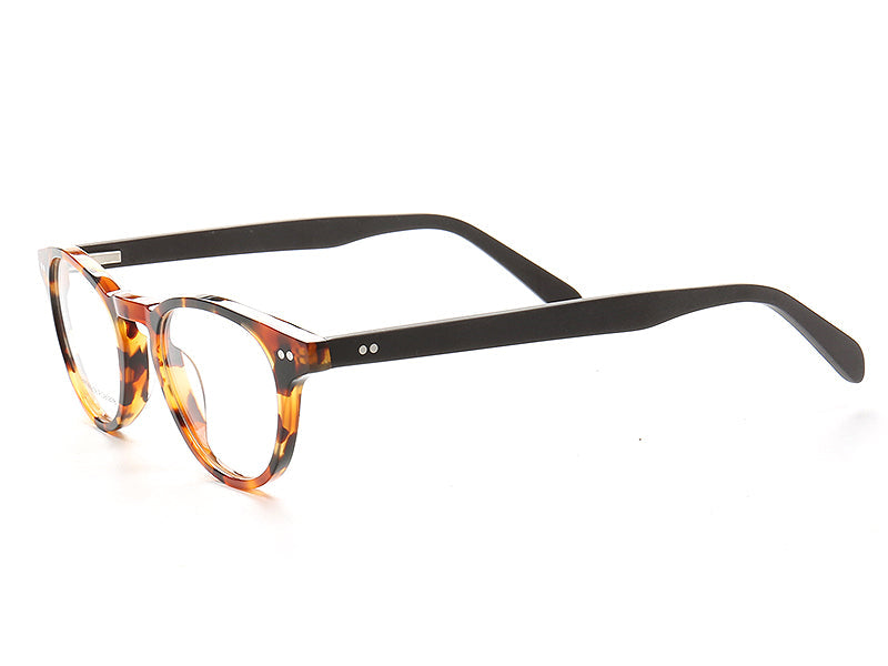 Miles | Stylish Men Eyeglasses Frames Round | Retro Women Glasses Frames Tortoise Shell