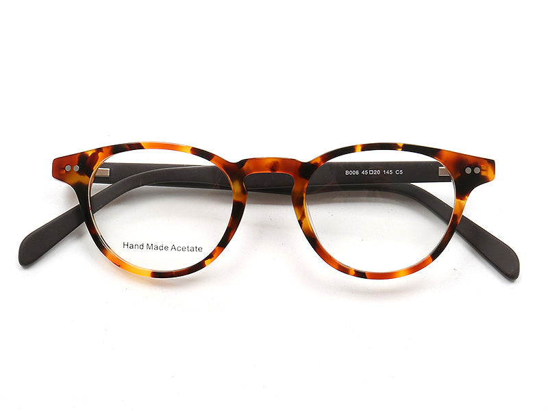 Miles | Stylish Men Eyeglasses Frames Round | Retro Women Glasses Frames Tortoise Shell