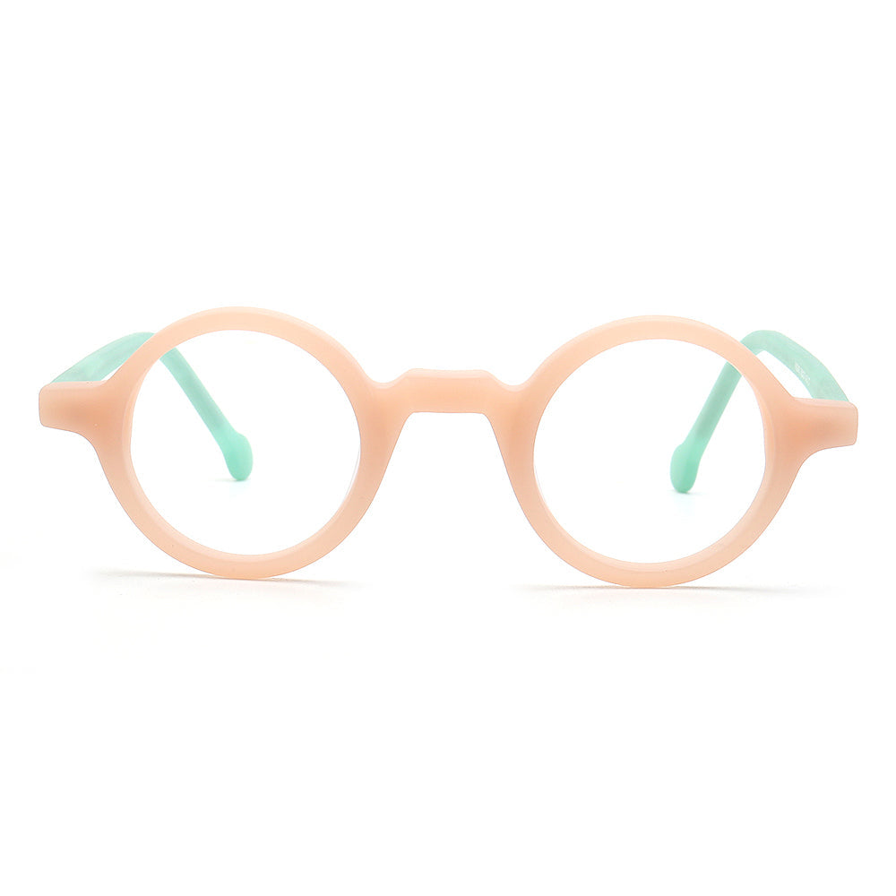 Jackson |  Retro Round Acetate Mens Eyeglass Frames | Stylish Transparent Vintage Eyewear Online