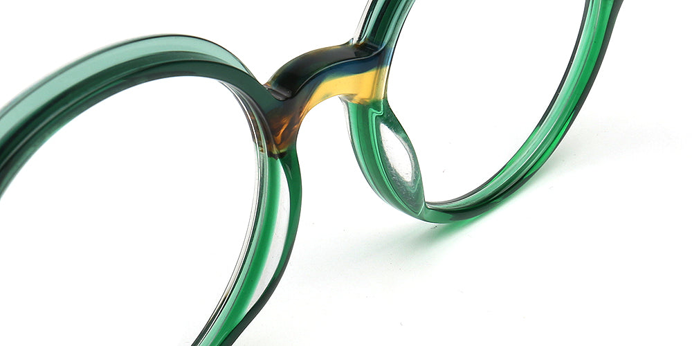 Adrian | Round Two Tone Tortoise Eyeglass Frames