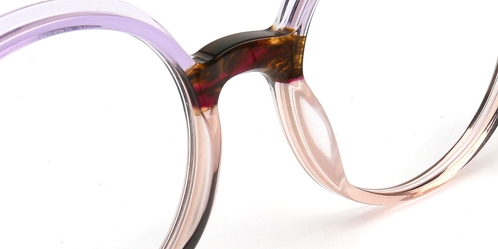 Adrian | Round Two Tone Tortoise Eyeglass Frames