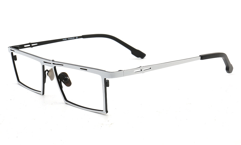Ethan | Stylish Mens Rectangular Full Rim Eyeglasses | Modern Business Glasses Frames for Men