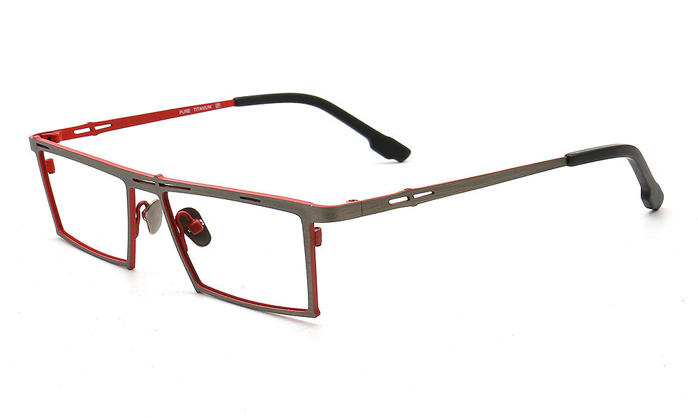 Ethan | Stylish Mens Rectangular Full Rim Eyeglasses | Modern Business Glasses Frames for Men