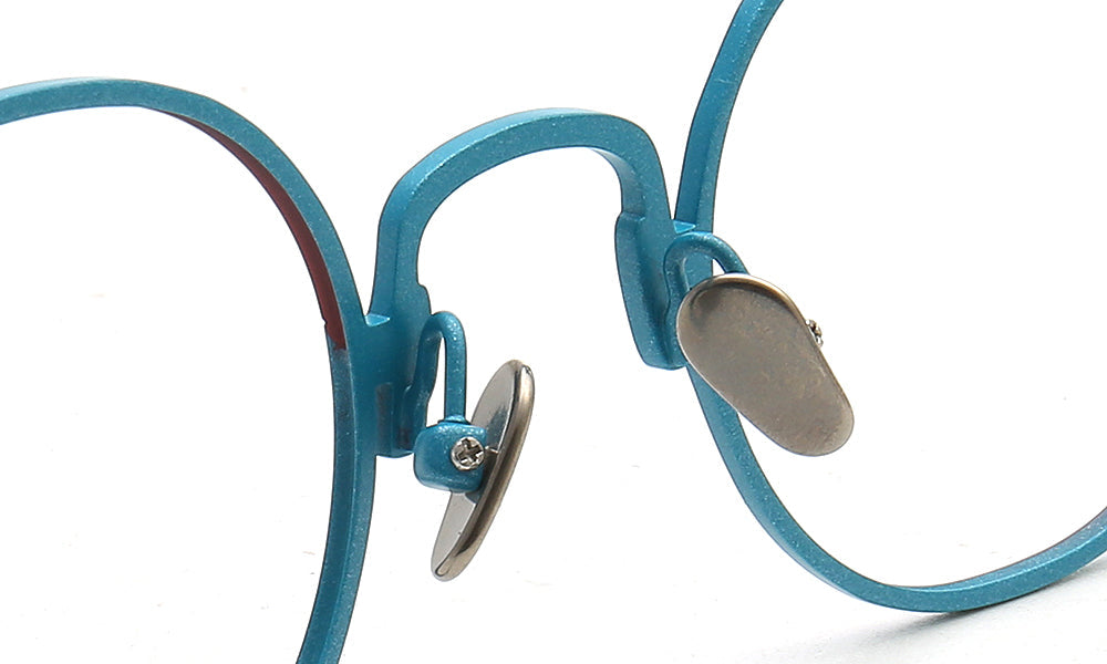 Heidi | Titanium Stylish Eyeglass Frames Men | Hipster Women Round Glasses Frames Two Tone