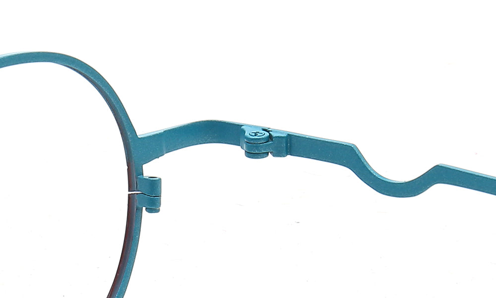 Heidi | Titanium Stylish Eyeglass Frames Men | Hipster Women Round Glasses Frames Two Tone