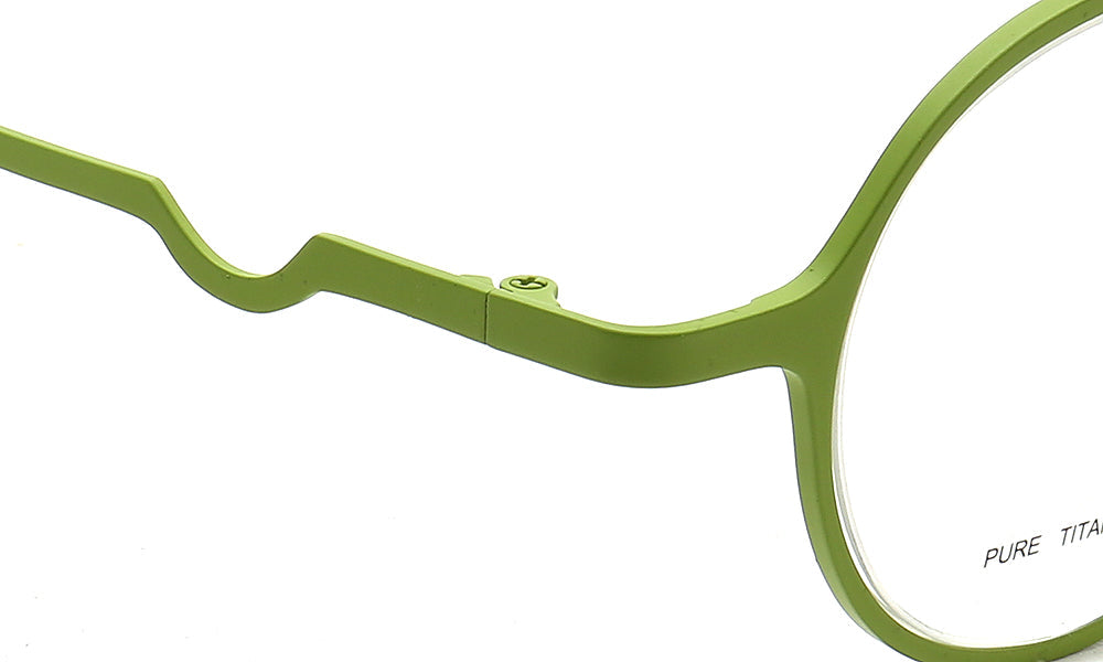Heather | Round Women Eyeglasses Frames Titanium | Trendy Mens Half Rim Glasses Frames