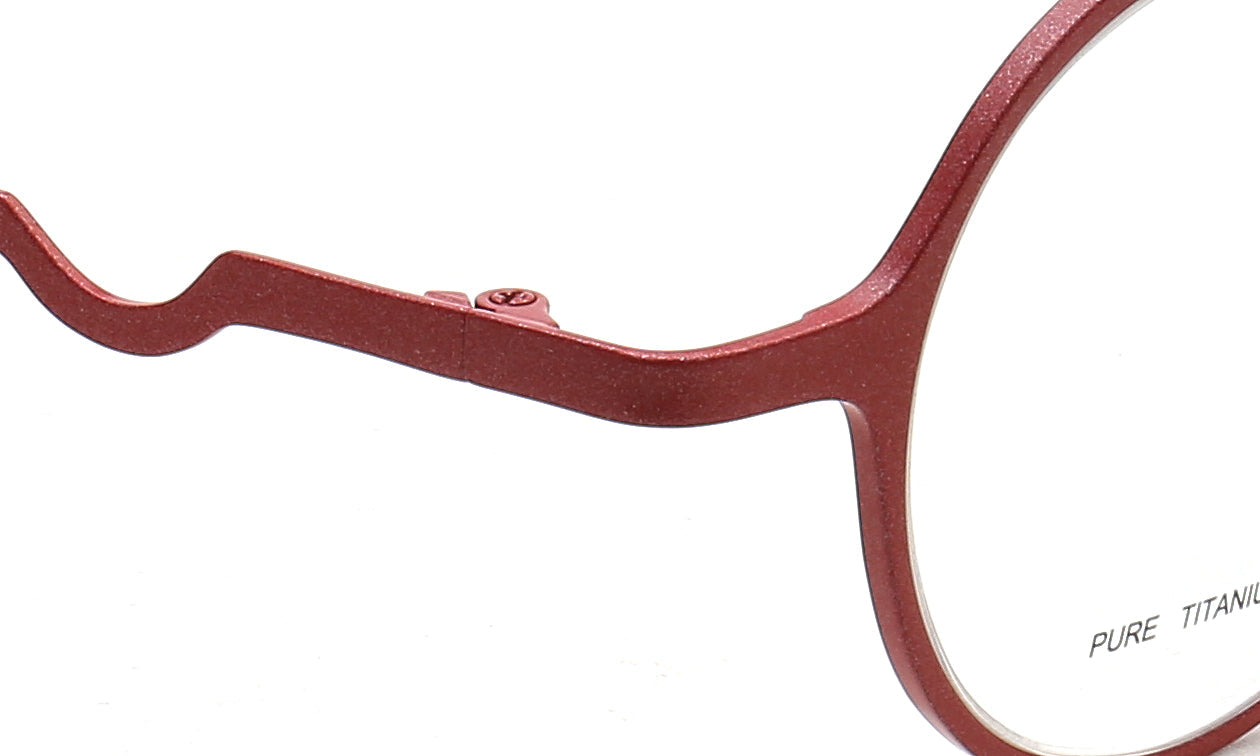 Heather | Round Women Eyeglasses Frames Titanium | Trendy Mens Half Rim Glasses Frames