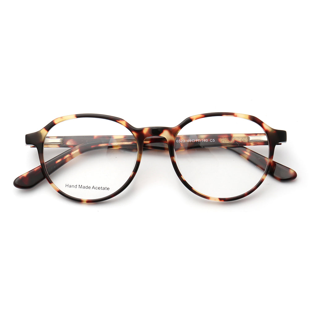 Camden | Geometric Glasses Frames For Men | Retro Round Womens Tortoise Shell Eyeglasses Online