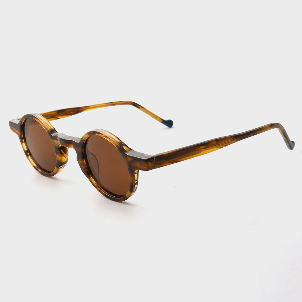 Crown | Mens Round Retro Polarized Sunglasses | Vintage Womens Sun Glasses UV400