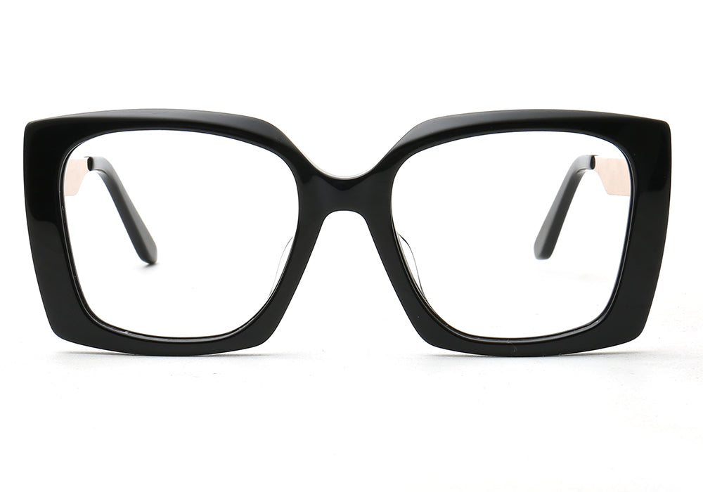 April | Retro Oversized Square Glasses For Women | Colorful Full Rim Tortoise Patterned Frames