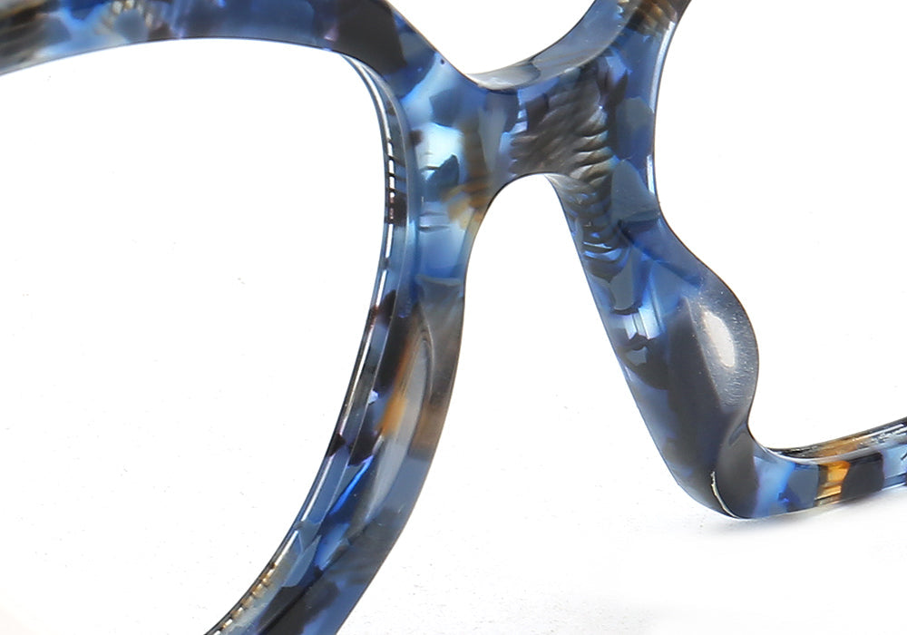 April | Retro Oversized Square Glasses For Women | Colorful Full Rim Tortoise Patterned Frames