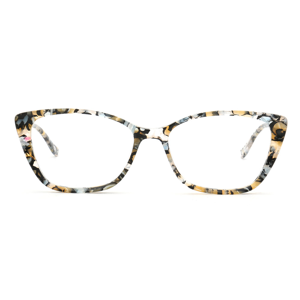 Charlotte | Patterned Acetate Cat Eye Glasses For Women | Colorful Tortoise Shell Eyewear Frames