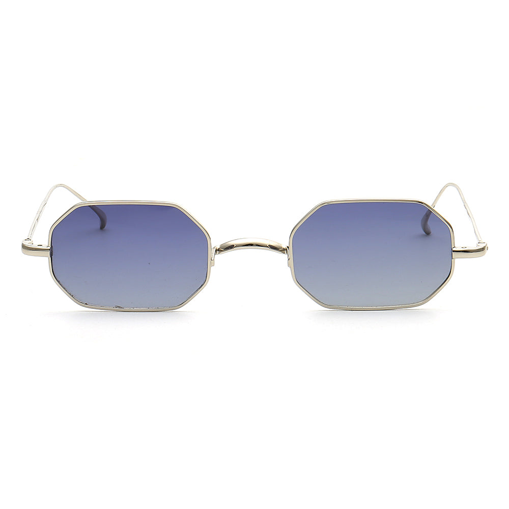 Greyson | Geometric Metal Mens Sunglasses Polarized | Rectangle Tinted Womens Sun Glasses UV400 Driving Outdoor