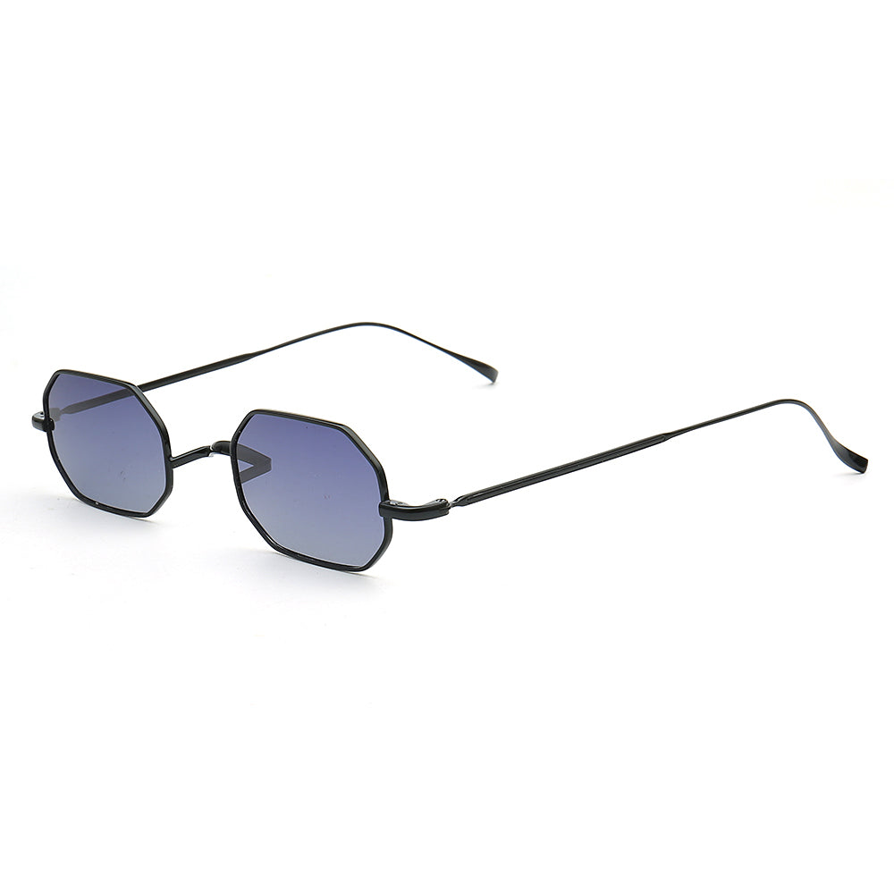 Greyson | Geometric Metal Mens Sunglasses Polarized | Rectangle Tinted Womens Sun Glasses UV400 Driving Outdoor