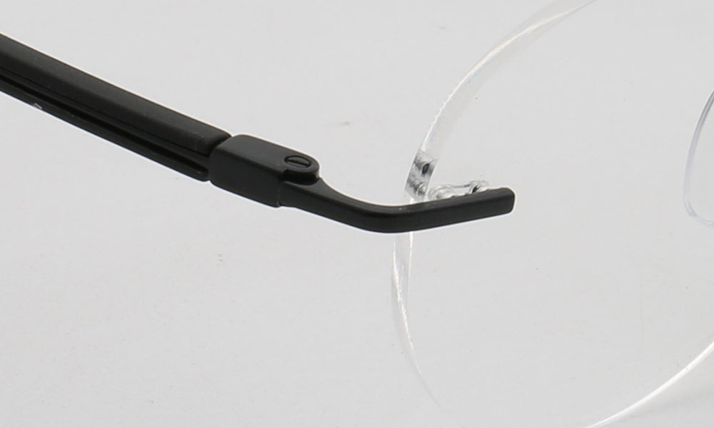 Branson | Round Rimless Metal Eyeglass Frames | Modern Business Design For Men & Women
