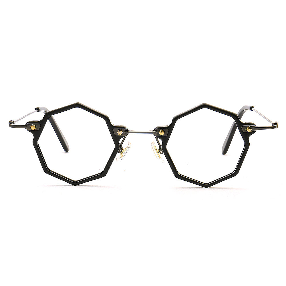 Cooper | Retro Funky Geometric Glasses For Men & Women | Unique Tortoise Shell Design