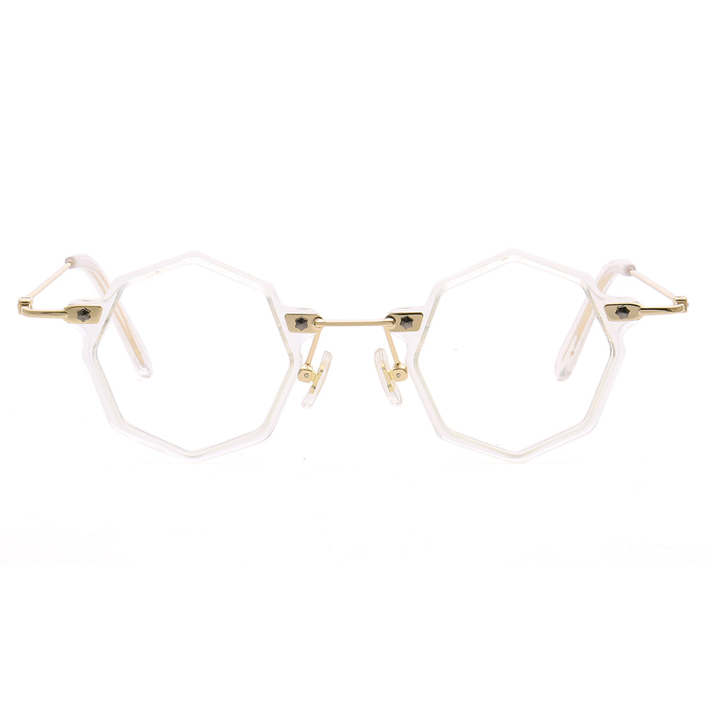Cooper | Retro Funky Geometric Glasses For Men & Women | Unique Tortoise Shell Design