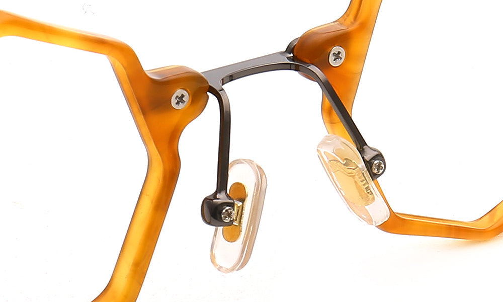 Cooper | Retro Funky Geometric Glasses For Men & Women | Unique Tortoise Shell Design