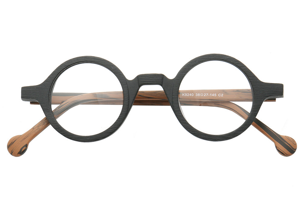 Jackson |  Retro Round Acetate Mens Eyeglass Frames | Stylish Transparent Vintage Eyewear Online