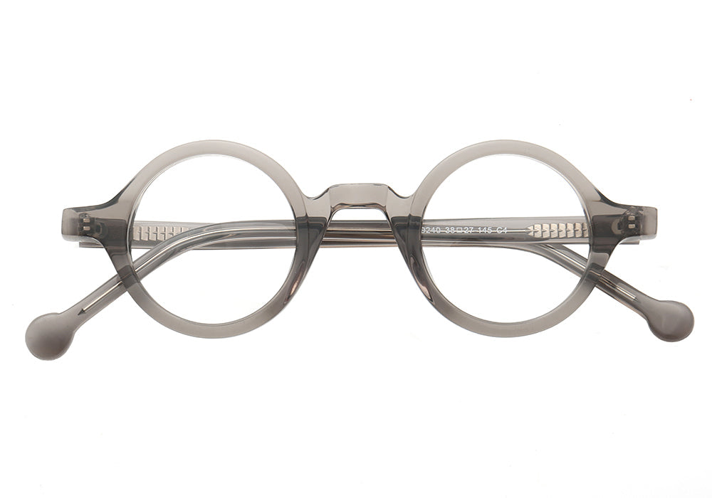 Jackson |  Retro Round Acetate Mens Eyeglass Frames | Stylish Transparent Vintage Eyewear Online