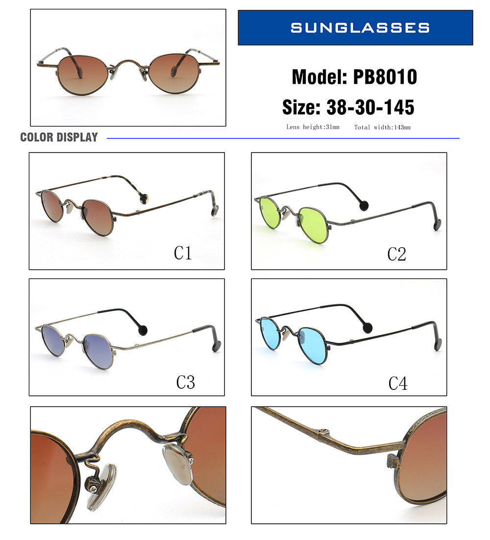 Lance | Retro Nerd Style Polarized Sunglasses | Old School Lightweight Frame Design