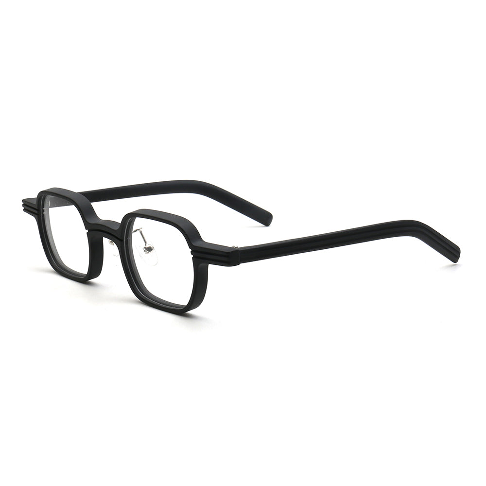 Renew | Modern Square Full Rim Acetate Glasses | Patterned Tortoise Shell Eyewear Frames