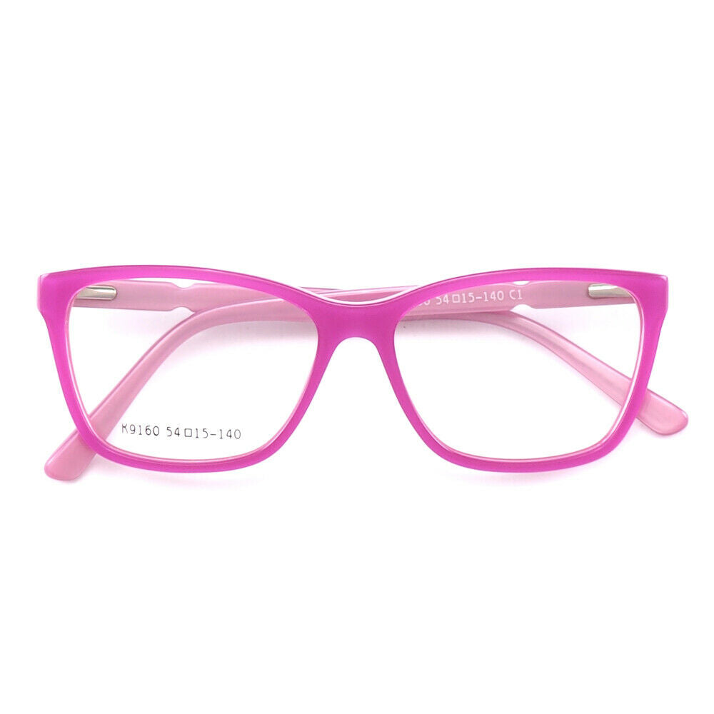 Annabelle | Classic Acetate Cat Eye Glasses For Women |  Pink Full Rim Yellow Eyeglass Frames