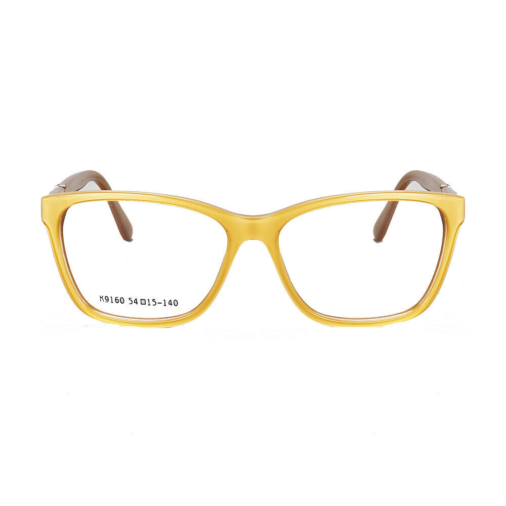 Annabelle | Classic Acetate Cat Eye Glasses For Women |  Pink Full Rim Yellow Eyeglass Frames