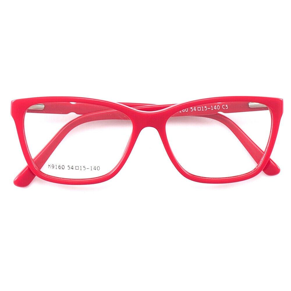 Annabelle | Classic Acetate Cat Eye Glasses For Women |  Pink Full Rim Yellow Eyeglass Frames