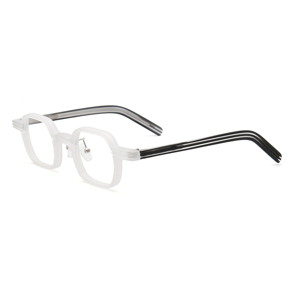 Renew | Modern Square Full Rim Acetate Glasses | Patterned Tortoise Shell Eyewear Frames