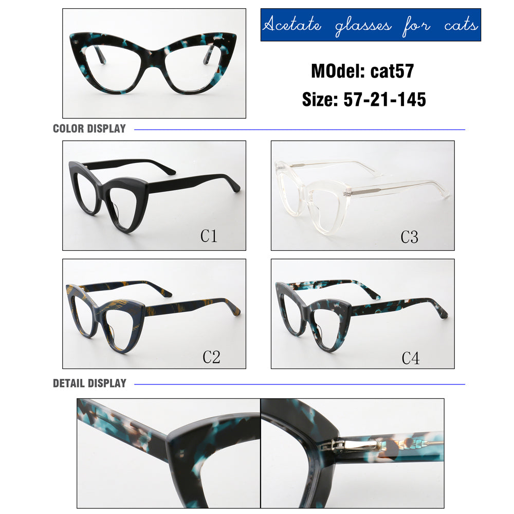 Winnie | Stylish Oversized Cat Eye Glasses For Women | Womens Tortoise Eyeglasses Frames Online